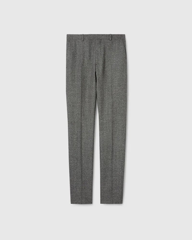 Gucci Hose aus Woll-Mouliné, Größe Schwarz
