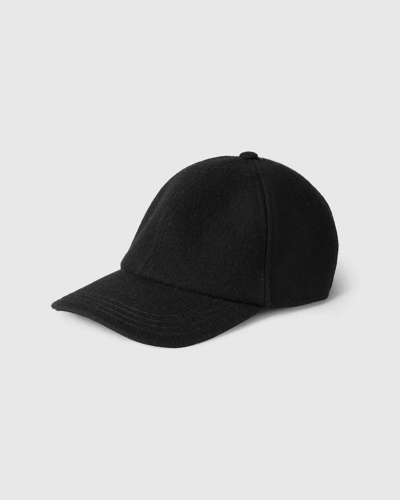 Gucci Baseballkappe aus Wolle Mit Stickerei, Größe Schwarz