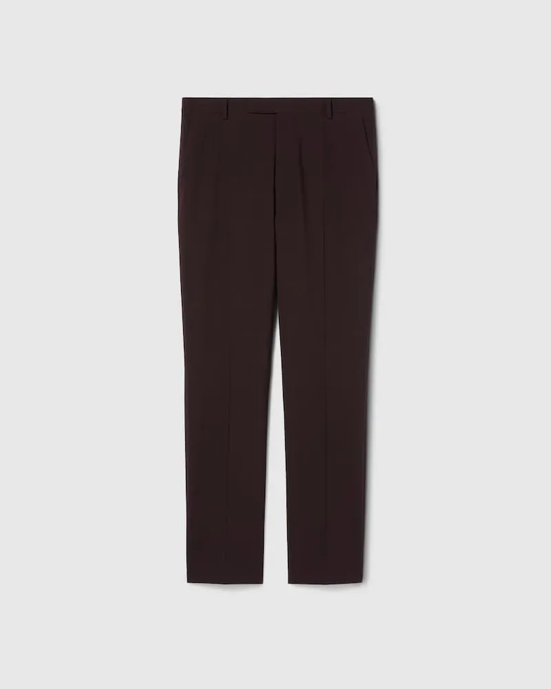Gucci Hose aus Stretchwolle Mit Stickerei, Größe Violett