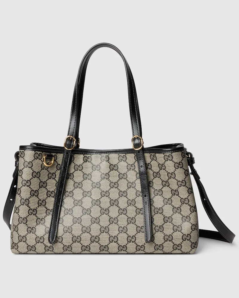Gucci Mittelgroßer GG Emblem Shopper Beige