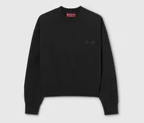 Sweatshirt aus Baumwolljersey Mit Stickerei, Größe