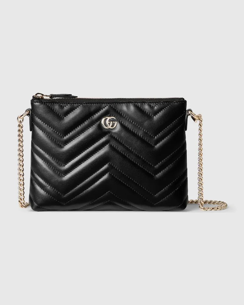 Gucci GG Marmont Pochette Mit Kettenriemen Schwarz