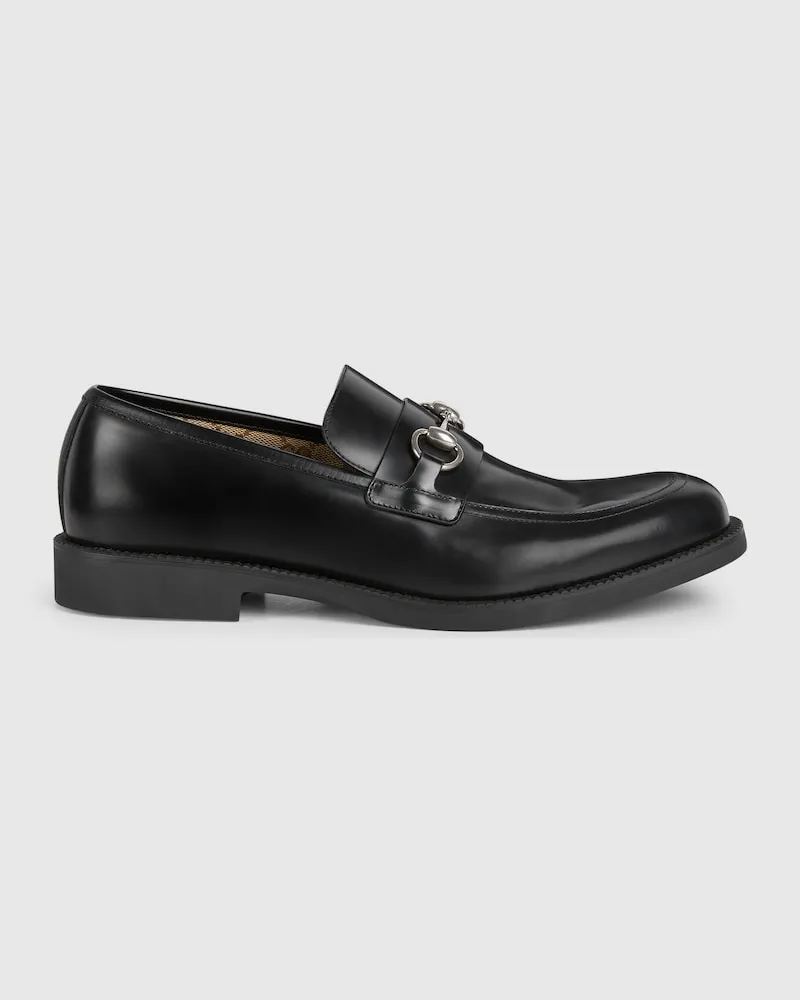 Gucci Herrenloafer Mit Horsebit, Größe Schwarz