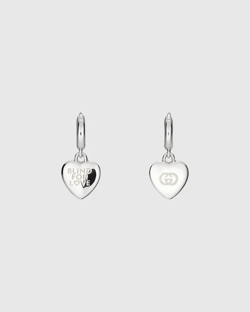 Gucci Blind For Love Creolen Silber