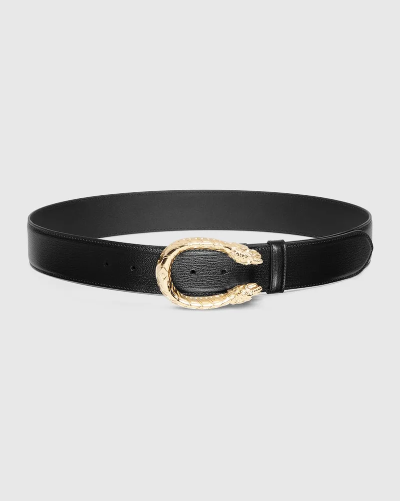 Gucci Dionysus Breiter Gürtel, Größe 95 Schwarz