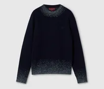 Pullover aus Wollstrick Mit Stickerei, Größe