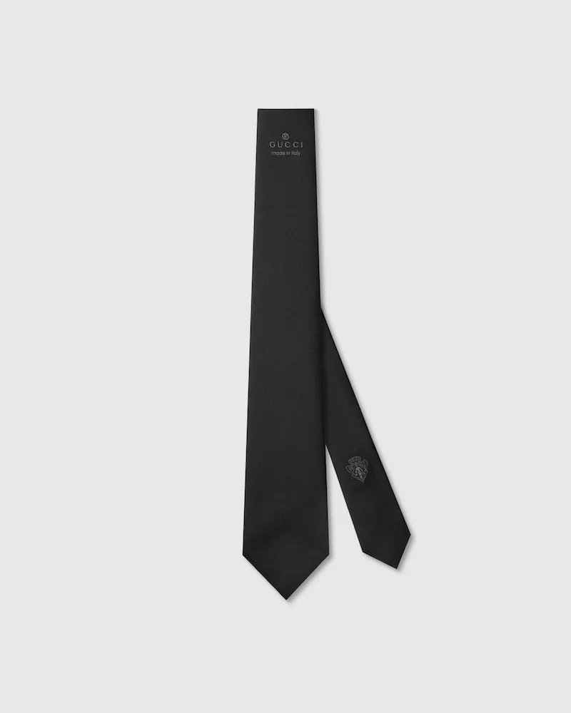 Gucci Krawatte aus Seide Schwarz