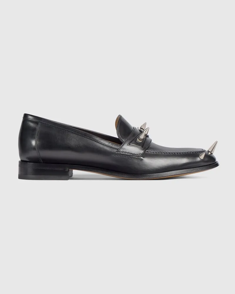 Gucci Herrenloafer mit Nieten, Größe Schwarz