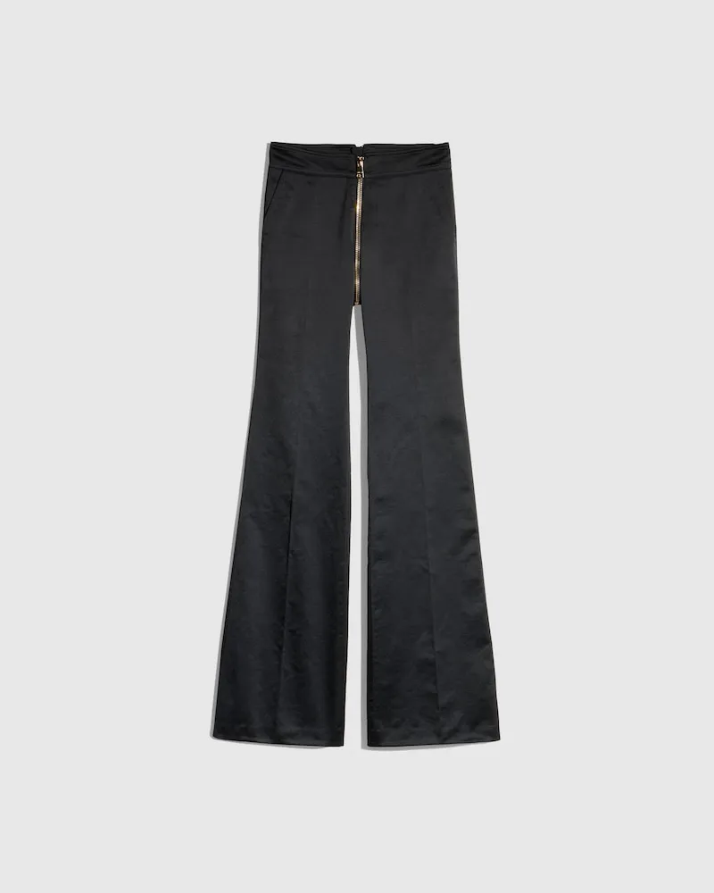 Gucci Hose aus Baumwoll-Duchesse Schwarz