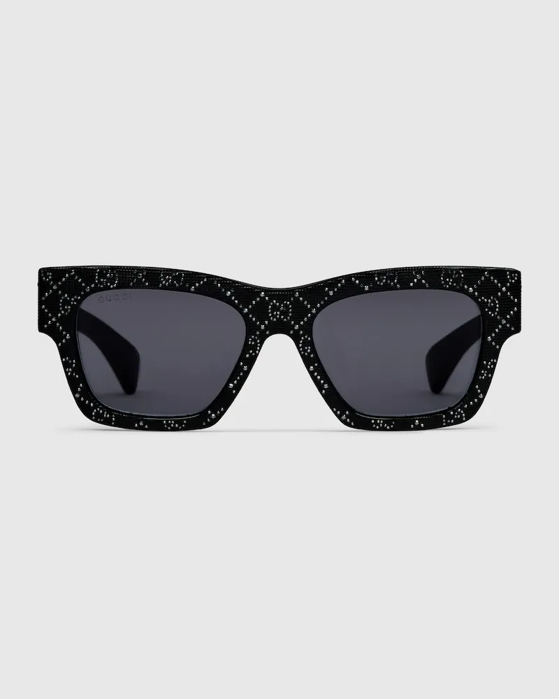 Gucci Sonnenbrille Mit Rechteckigem Rahmen Schwarz