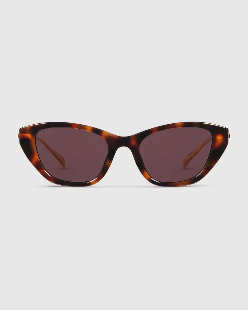 Gucci Sonnenbrille In Katzenaugenform Braun