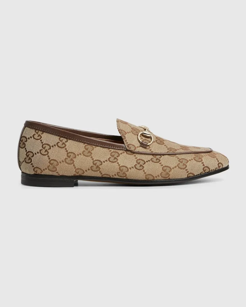 Gucci Jordaan Damenloafer, Größe Beige
