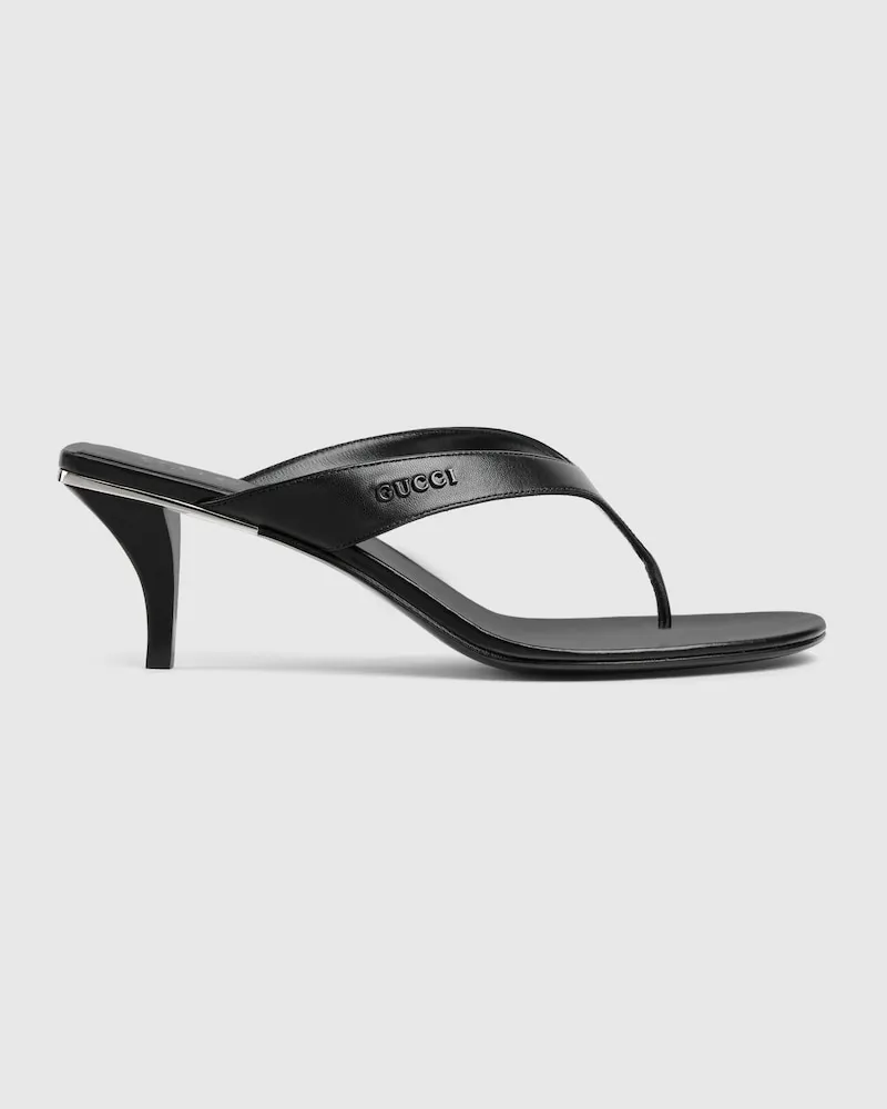 Gucci Tongs Vittoria Pour Femme, Taille Noir