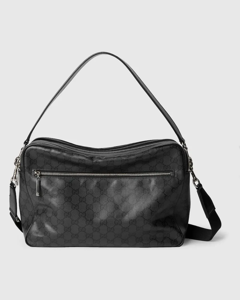 Gucci Große Essence Classic Umhängetasche Schwarz