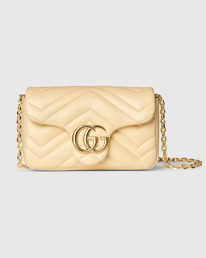 Gucci GG Marmont Mini-Schultertasche Beige