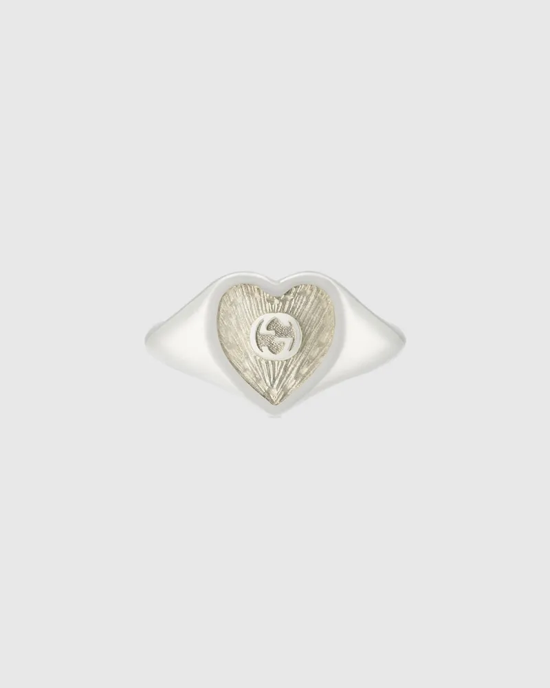 Gucci Heart Ring Mit GG Undefined