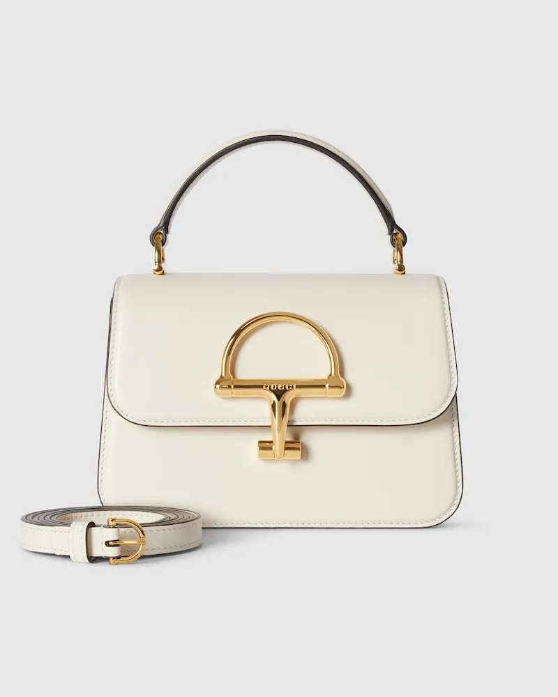 Gucci Kleine Siena Henkeltasche Weiß