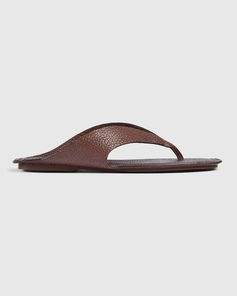 Gucci Herren-Zehensandale mit GG Braun