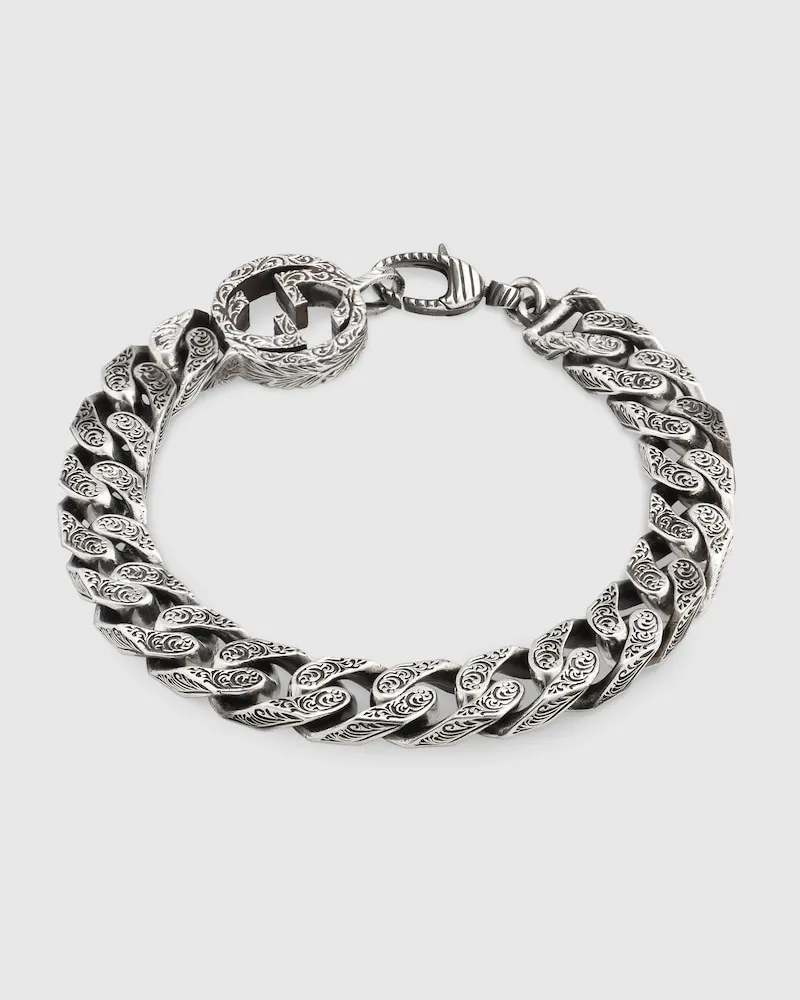 Gucci Interlocking Kettenarmband aus Silber Undefined