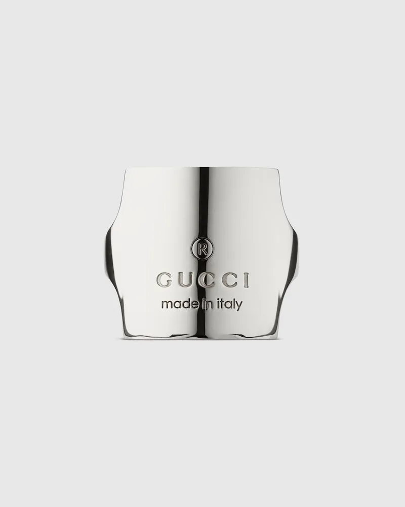 Gucci Trademark Ring Mit Kristallen, Größe Undefined