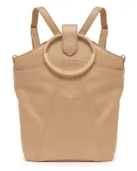 Gretchen Maple Metal Backpack Beige