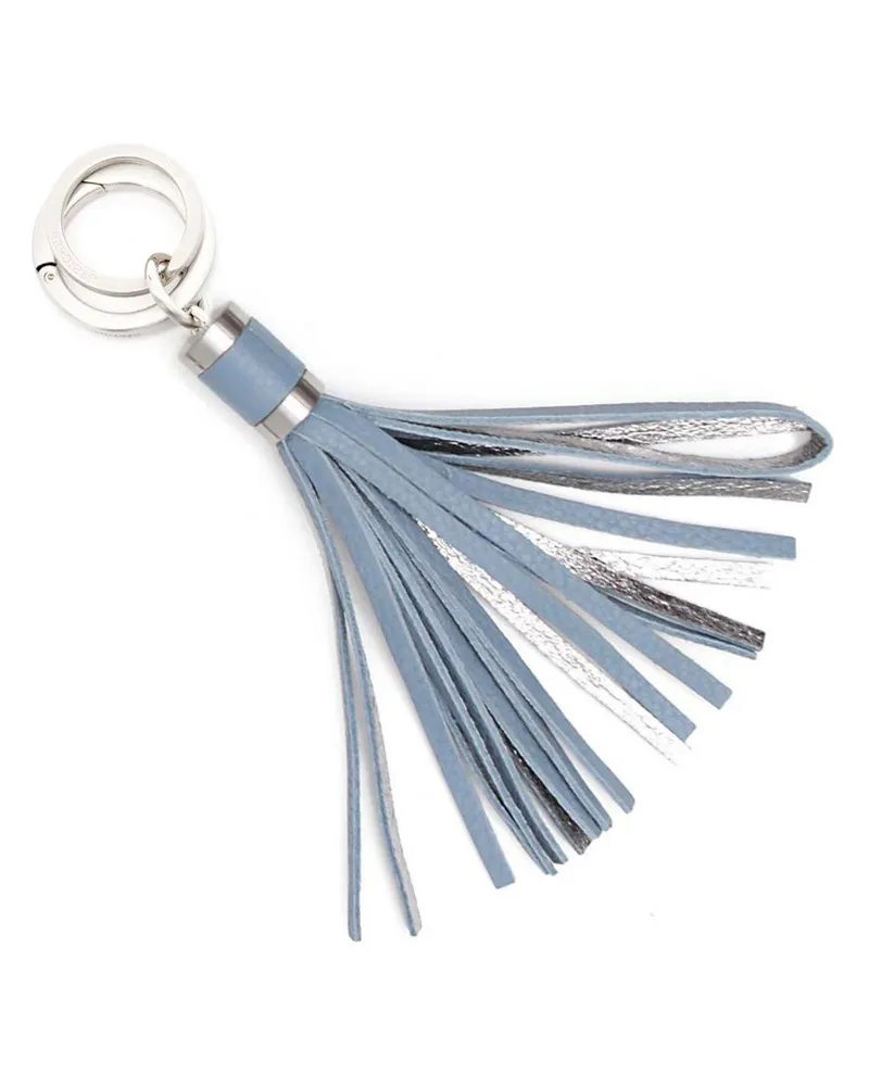 Gretchen Tassel Keyring Blue