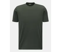 Rundhals-T-Shirt dark olive