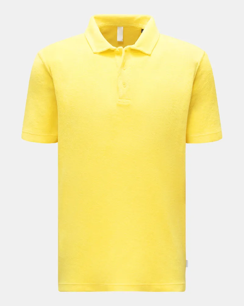 04651/ Herren - Frottee-Poloshirt 'Terry Polo' gelb Gelb