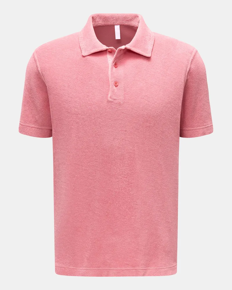 04651/ Herren - Frottee-Poloshirt 'Terry Polo' koralle Koralle