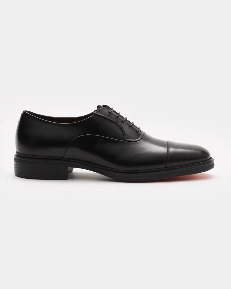Santoni Herren - Oxford schwarz Schwarz