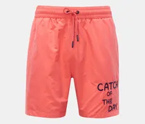Herren - Badeshorts 'Plain Swim' koralle