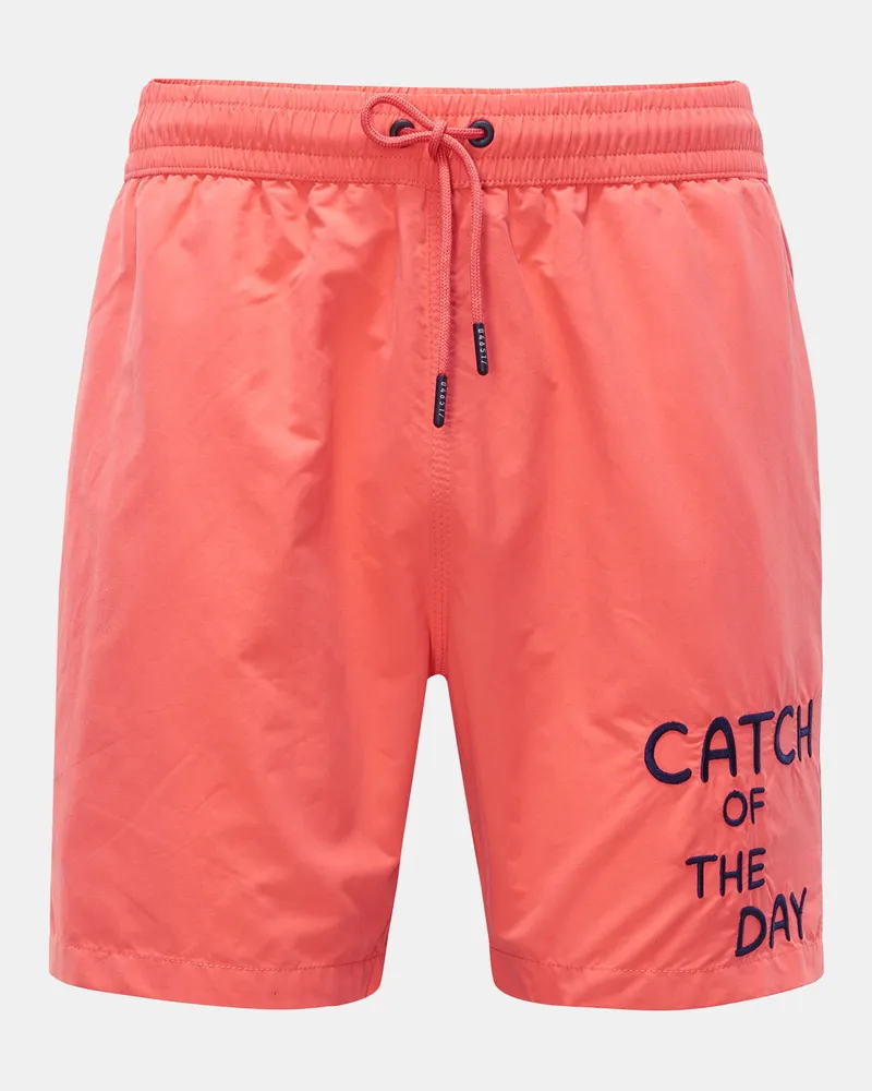 04651/ Herren - Badeshorts 'Plain Swim' koralle Koralle