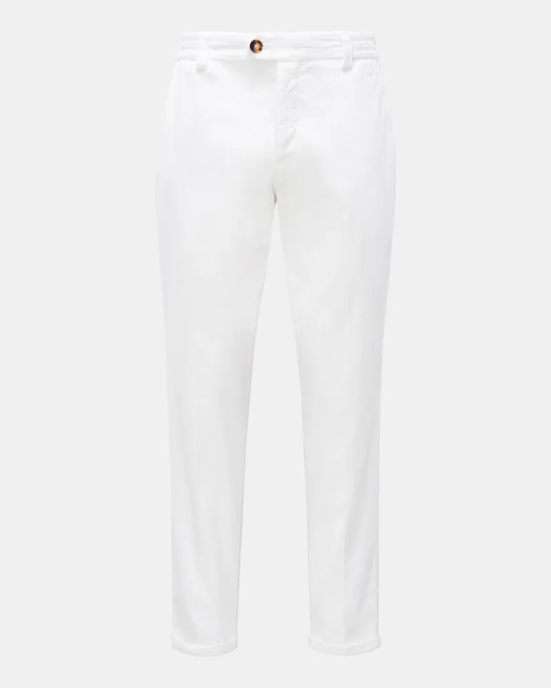 PT TORINO Herren - Cord-Joggpants 'Rebel Fit' weiß Weiß