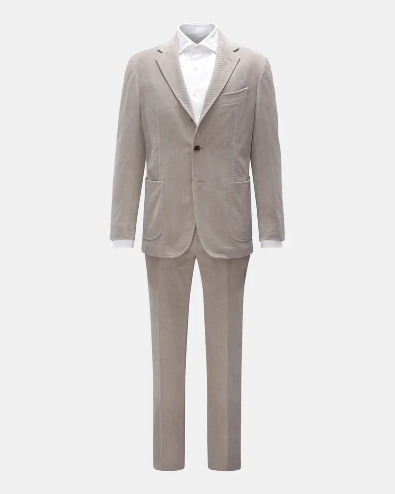 Stile Latino Herren - Cordanzug 'Vincenzo' beige Beige