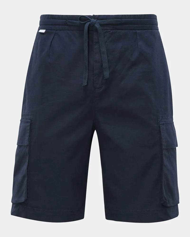 04651/ Herren - Cargo-Bermudas 'Linen' navy Navy