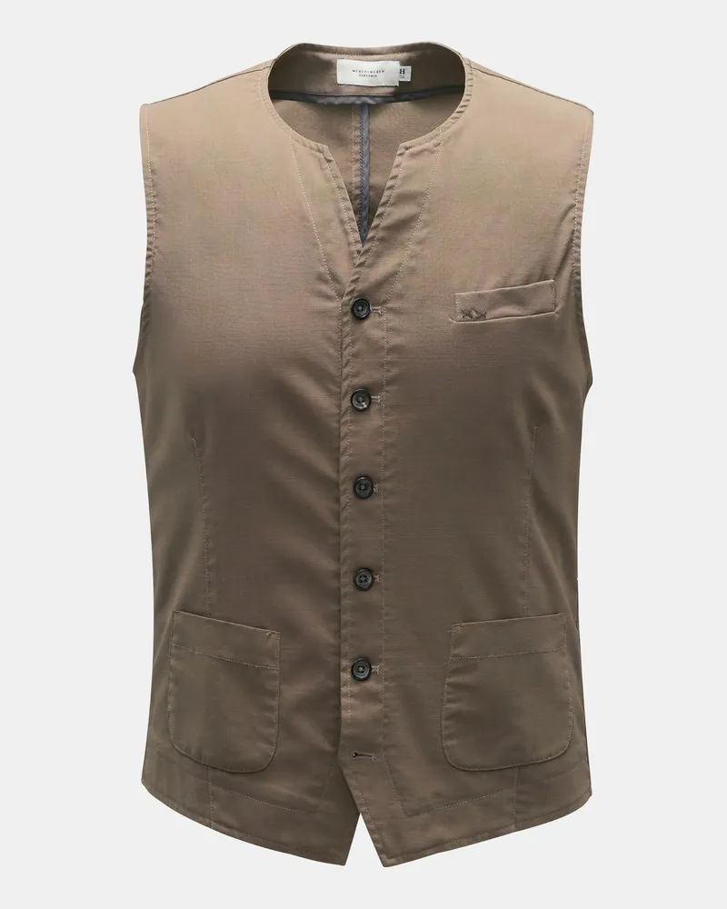 Weber+Weber Herren - Weste 'Fresco Gilet' khaki Khaki