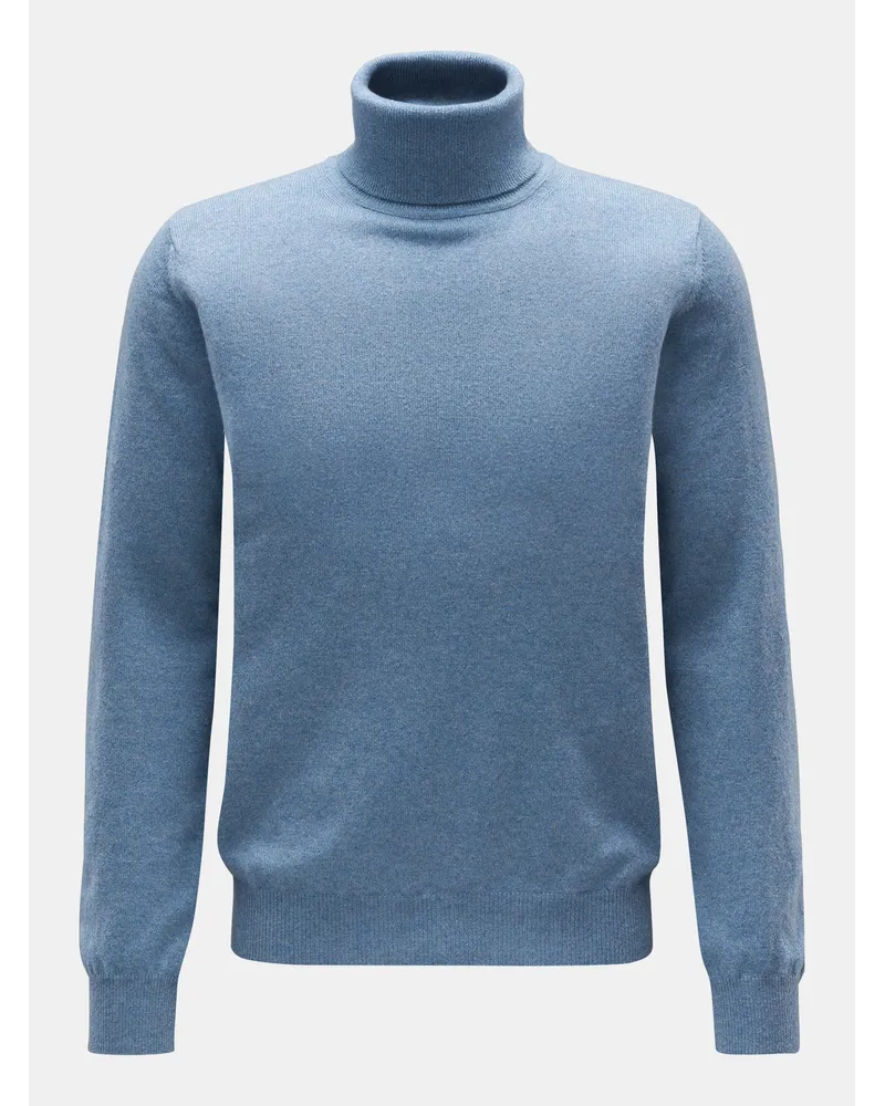 von BRAUN Cashmere Rollkragenpullover rauchblau Rauchblau