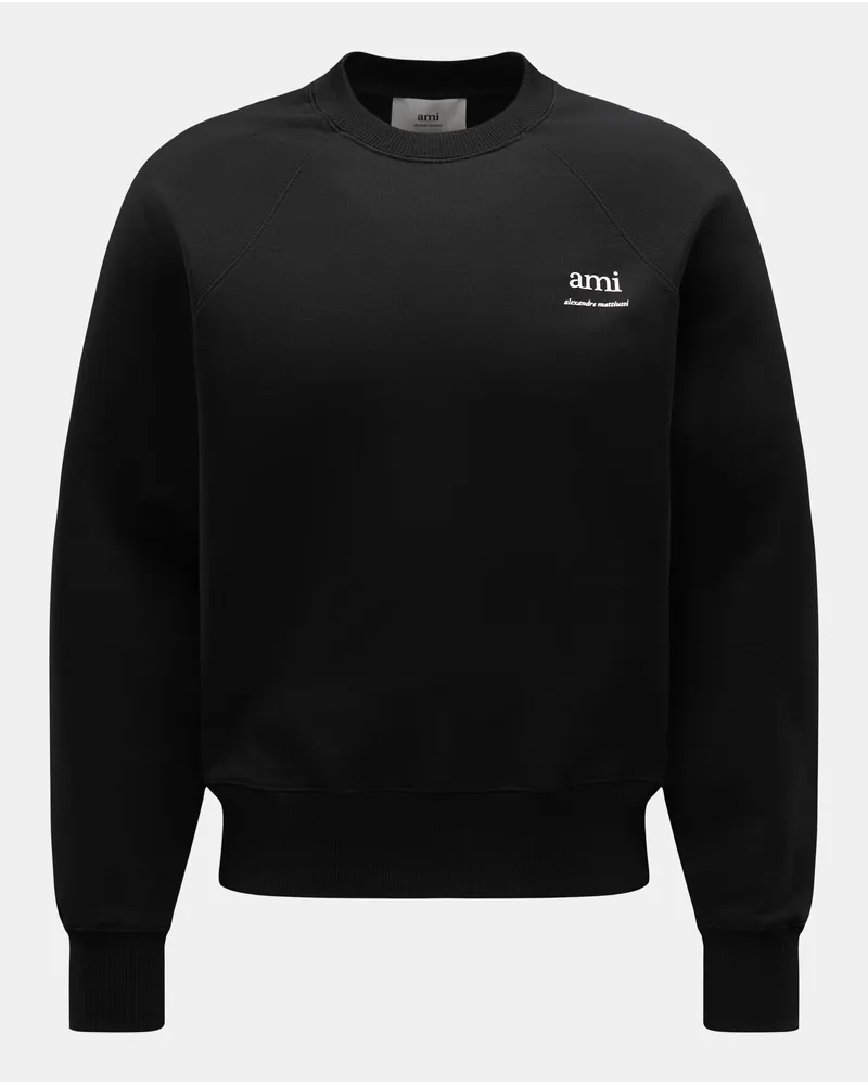 AMI Paris Rundhals-Sweatshirt schwarz Schwarz