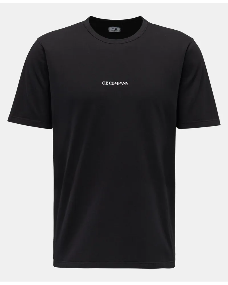 C.P. Company Rundhals-T-Shirt schwarz Schwarz