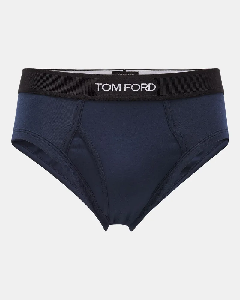 Tom Ford Herren - Sport Slip navy Navy