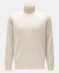 Brunello Cucinelli Cashmere Rollkragenpullover creme Creme