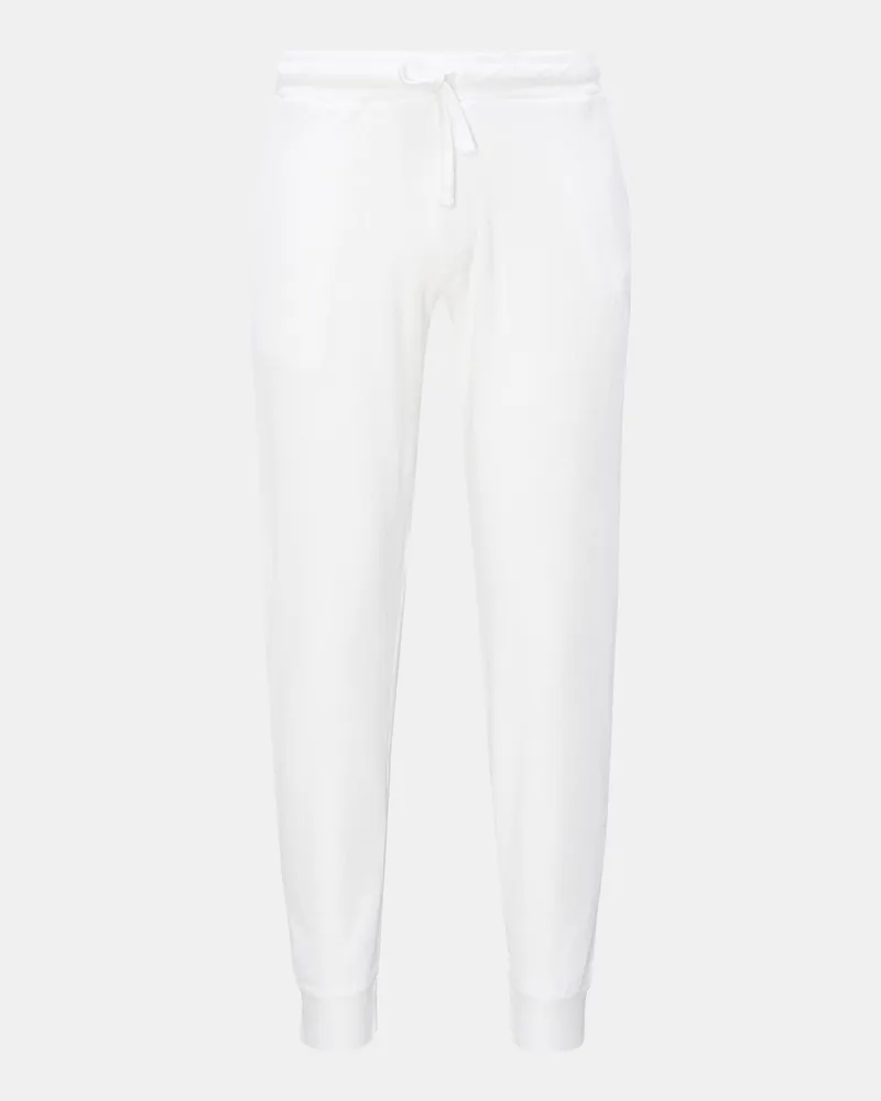 04651/ Herren - Frottee-Sweathose weiß Weiß