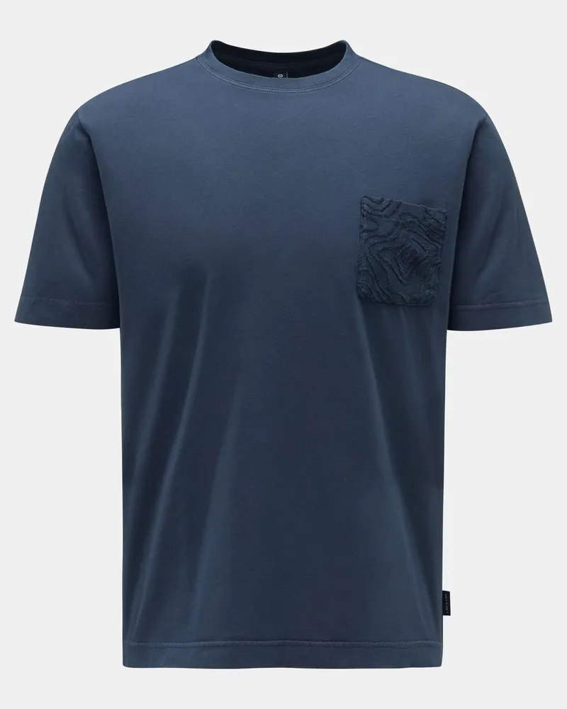 04651/ Herren -  Rundhals-T-Shirt 'Seamap Pocket Tee' navy Navy