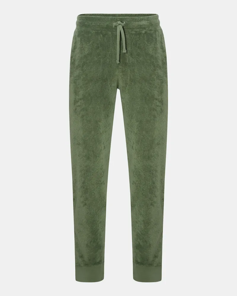 04651/ Herren - Frottee-Sweathose grün Grün