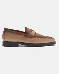 Santoni Penny Loafer graubraun Graubraun