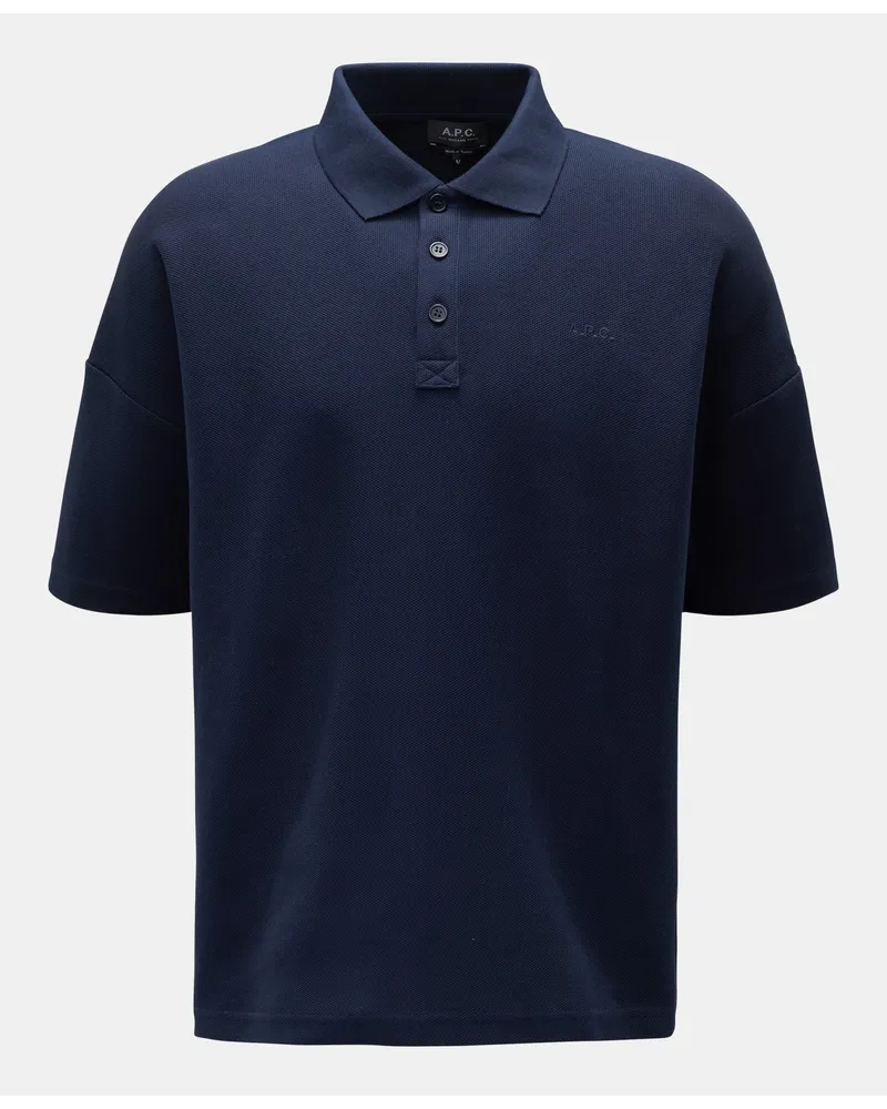 A.P.C. Poloshirt 'Antoine' navy Navy