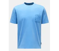 Rundhals-T-Shirt 'Seamap Pocket Tee' blau