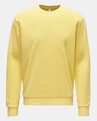 04651/ Frottee Rundhals-Sweatshirt gelb Gelb