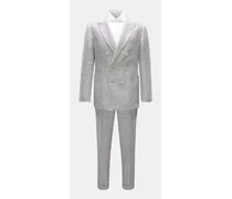 Anzug grau/weiß kariert