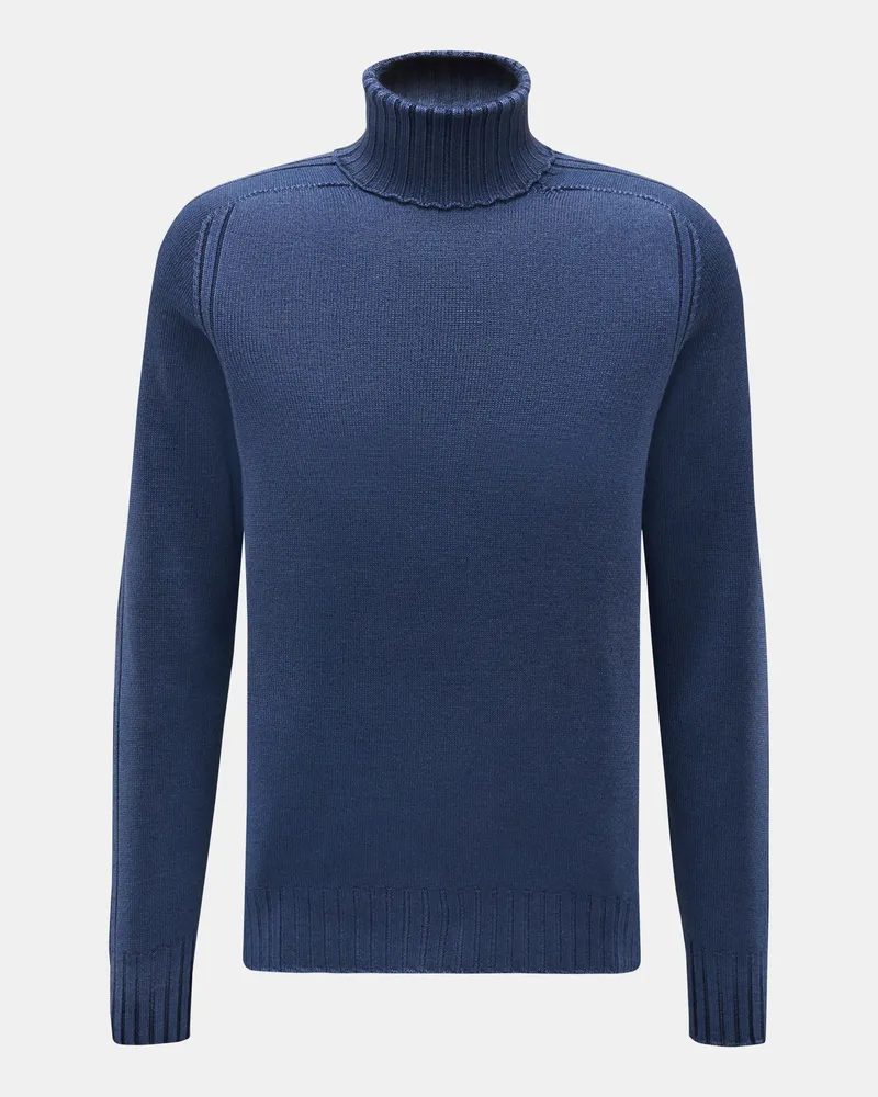 04651/ Herren - Rollkragenpullover 'Foggy Turtle' graublau Graublau